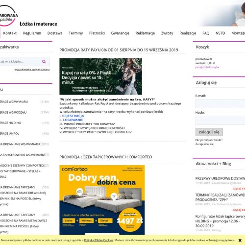 Łóżka piętrowe niskie - Kraków