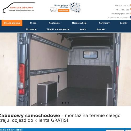 Zabudowy samochodów użytkowych - łódź