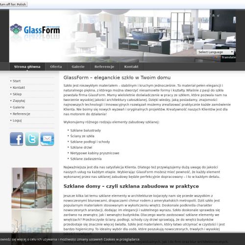 Schody ze szkła w Gliwicach