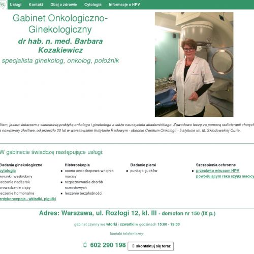 Leczenie odczynów popromiennych - Warszawa