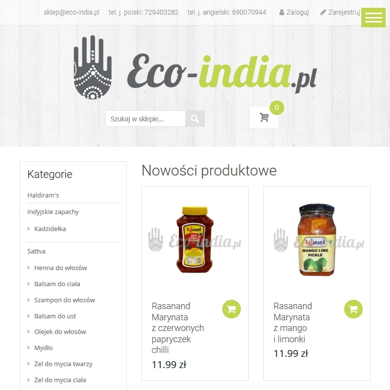 Indyjskie kadzidełka naturalne