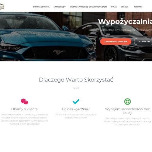 Wynajem aut sportowych bez kaucji łódź w Warszawie