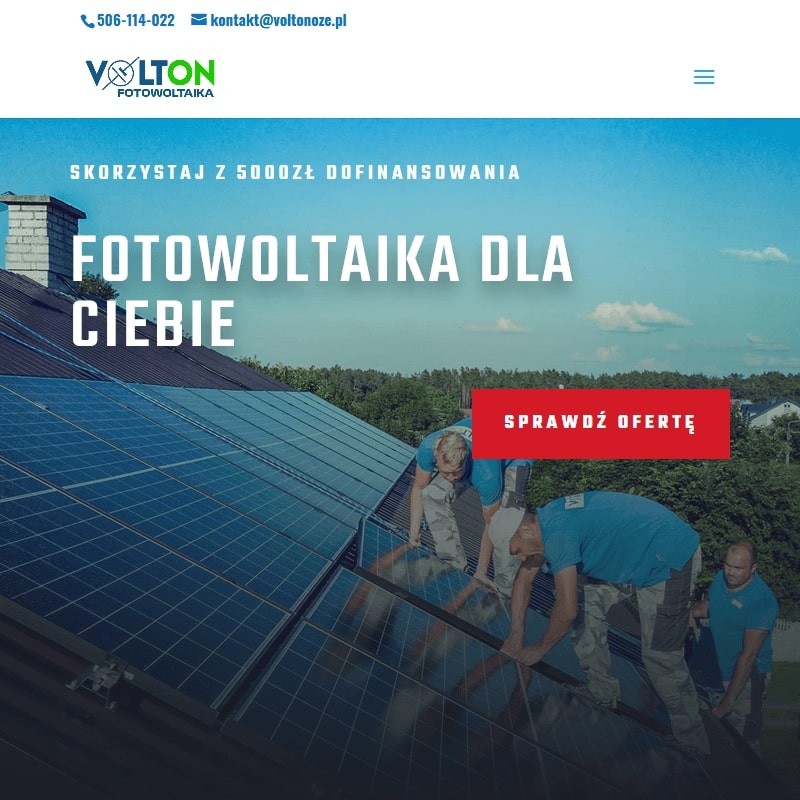 Gdynia - montaż paneli fotowoltaicznych na dachu płaskim