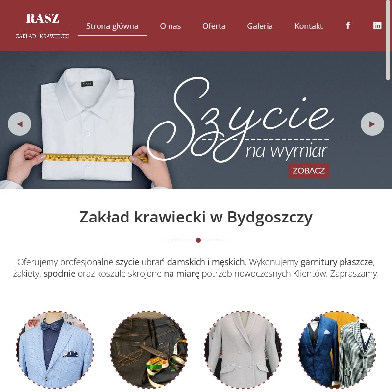 Szycie spodni męskich w Bydgoszczy