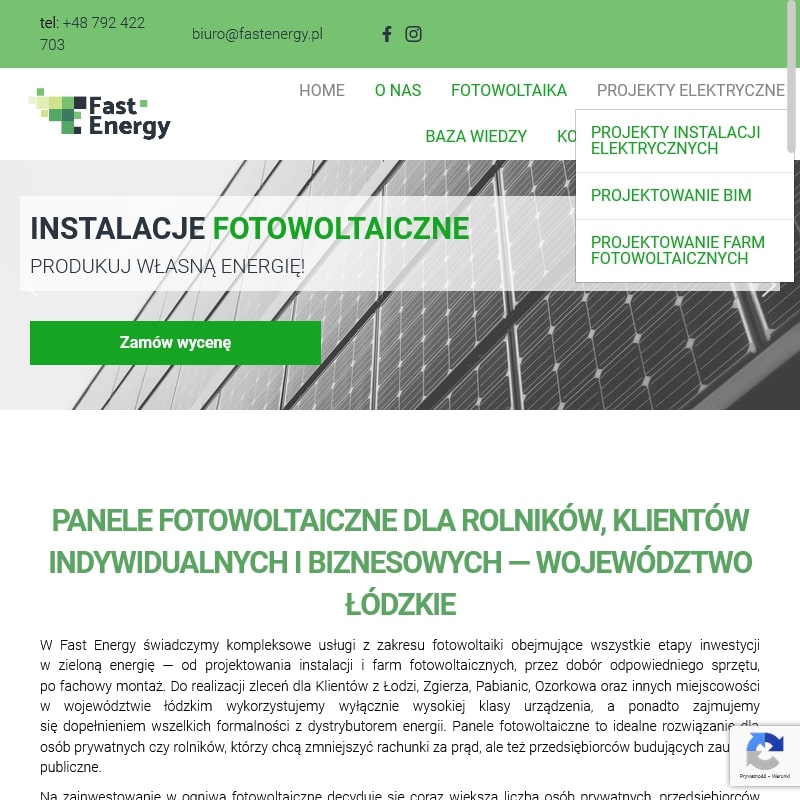 Panele słoneczne łódzkie w Pabianicach
