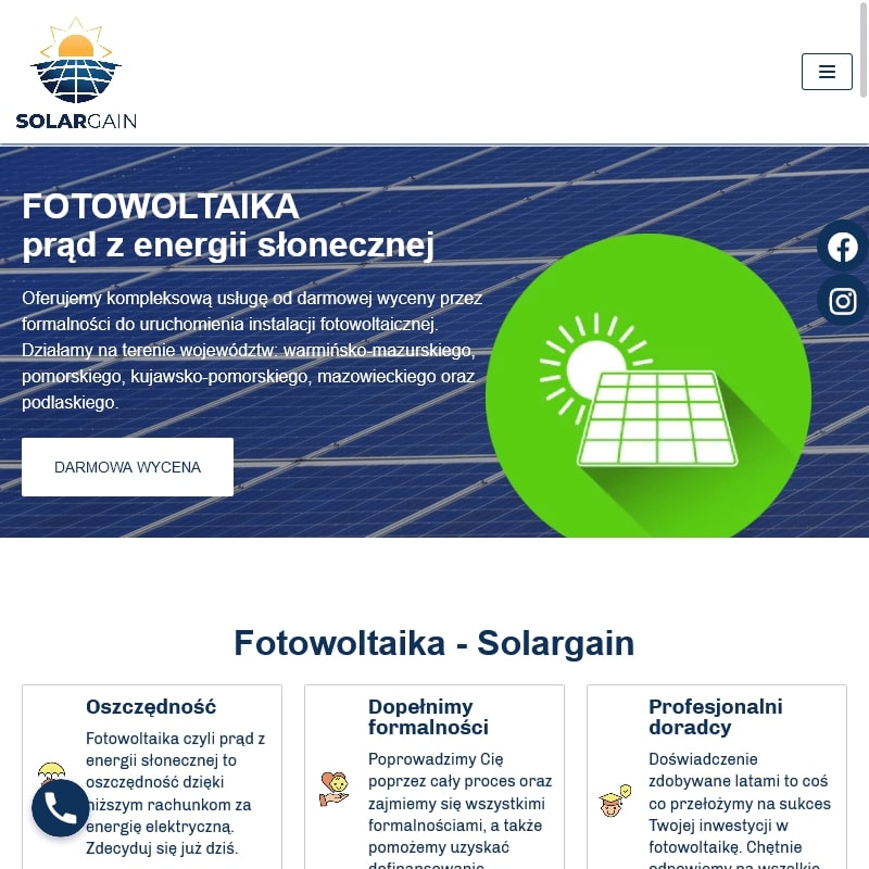 Panele słoneczne - Olsztyn
