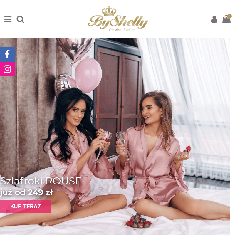 Szlafrok satynowy damski