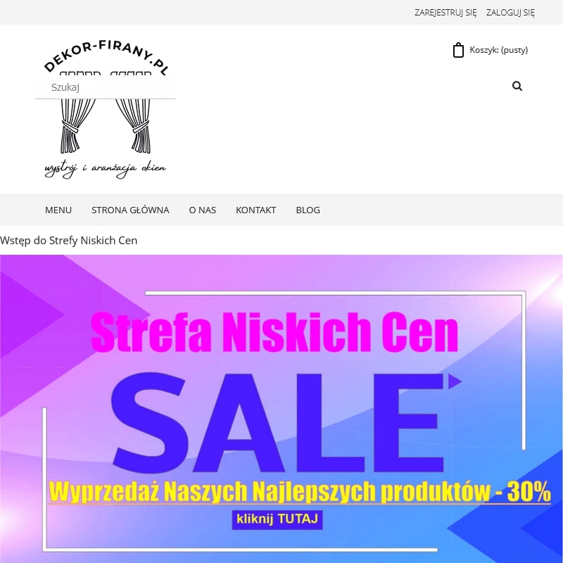 Krótkie firany do kuchni