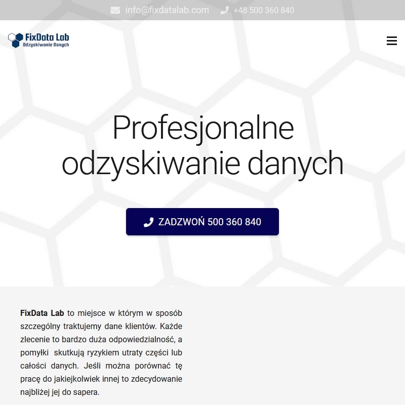 Odzyskiwanie danych warszawa mokotów w Warszawie