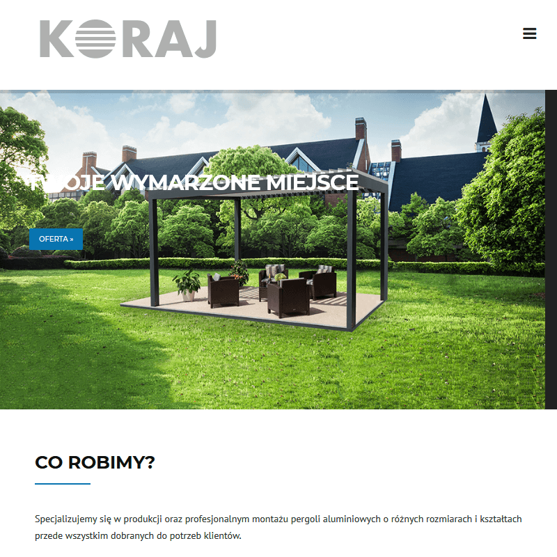 Nowoczesna osłona tarasu