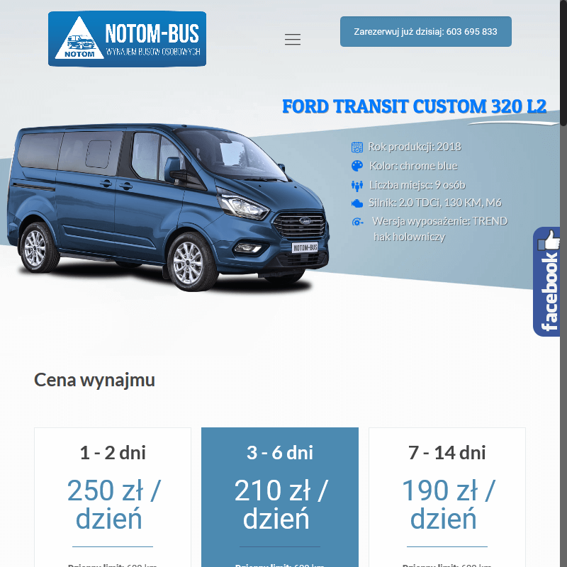 Wynajęcie busa 9 osobowego - Gostyń