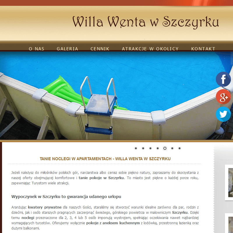 Kwatery prywatne z wyżywieniem Szczyrk