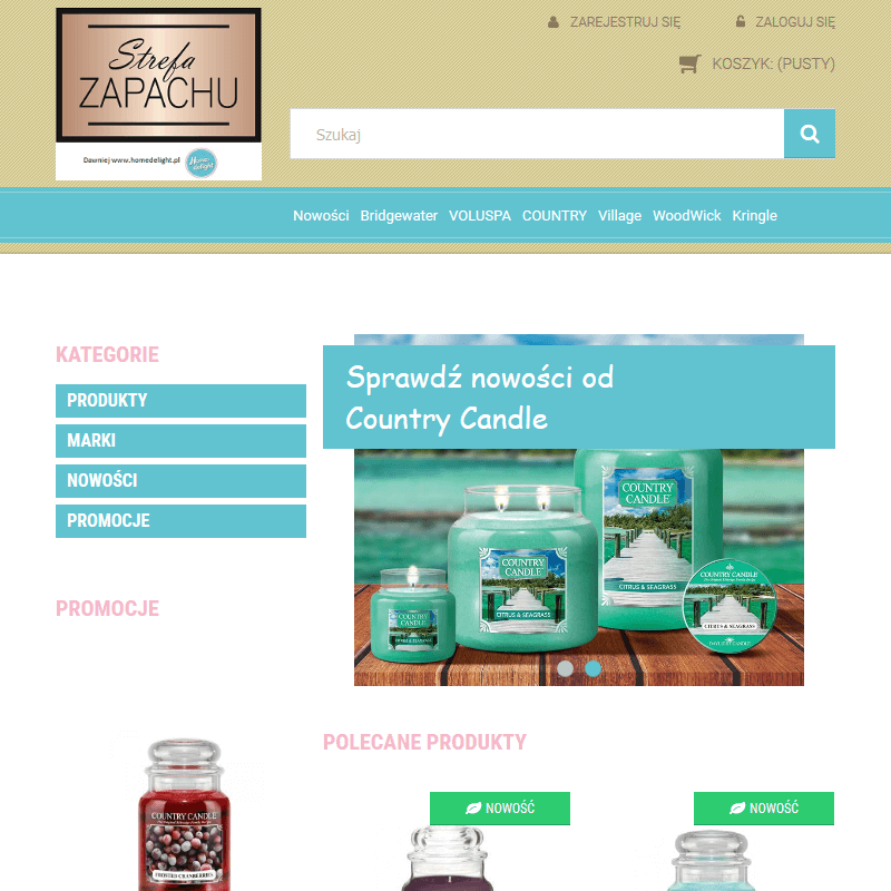 Wieluń - sklep ze świecami candle