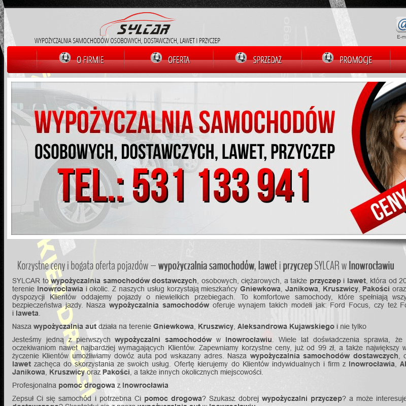 Wypożyczalnia samochodów w Aleksandrowie Kujawskim