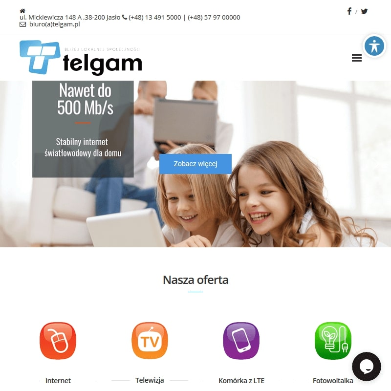 Sanok - internet światłowodowy dla firm